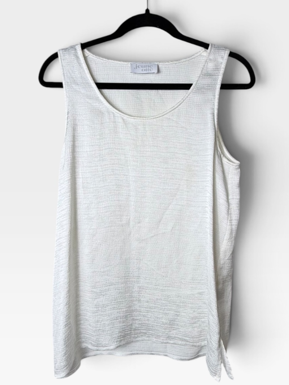 Jeune Otte Silk Tank Top Size Small Luxury Minimalist 100% Silk Summer (M)
